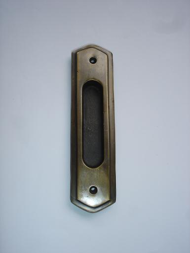 Brass Handle code J.012 size L: 155 mm. W:39 mm.